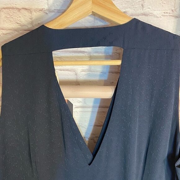 NWT Jack Wills Navy V-Neck A-Line Dress - Picture 5 of 5